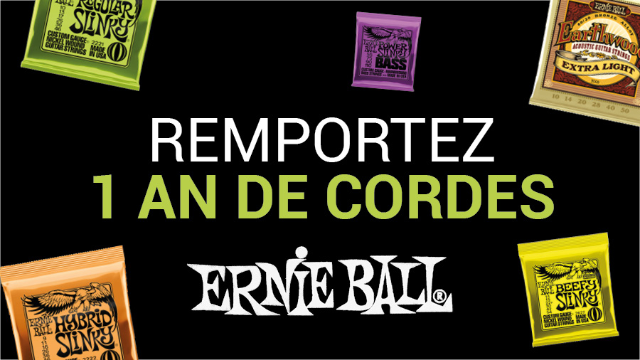 Jeu concours Ernie Ball X Pourlesmusiciens.com