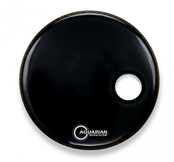 Peau grosse caisse Aquarian 18 Regulator Black Bass Drum Head - 18 pouces