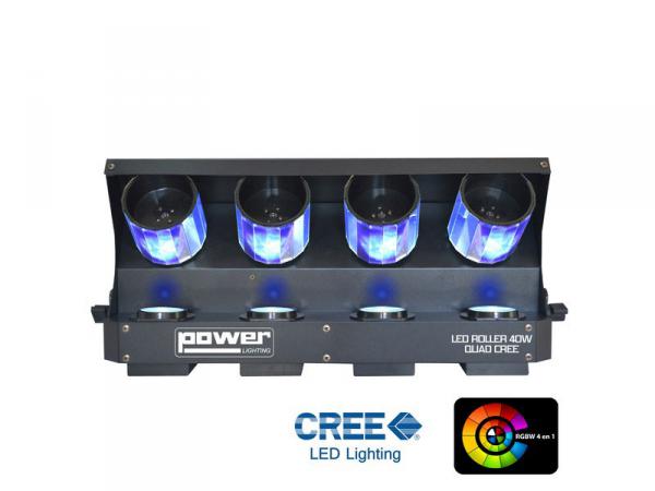 Multi-faisceaux & effet Power lighting Led roller 40W QUAD CREE