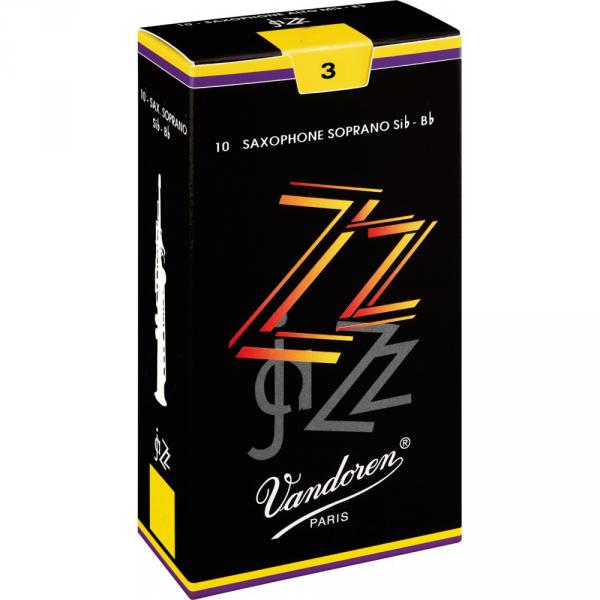 Anche saxophone Vandoren Box x5 ZZ Saxophone Soprano n°3ZZ Saxophone Soprano n°3 x10 Box