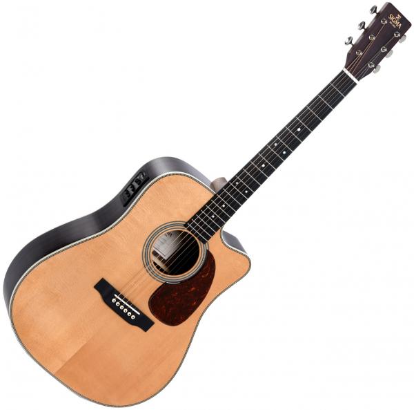 Guitare electro acoustique Sigma Standard DTC-28HE - Natural