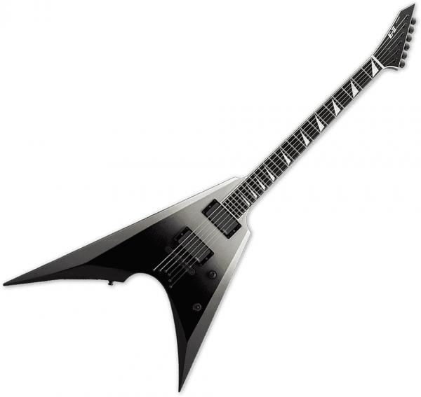 Guitare électrique solid body Esp E-II Arrow NT (Japan) - Black silver fade