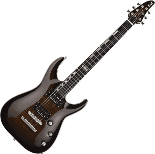 Guitare électrique solid body Esp E-II Horizon NT (Japan) - Dark brown sunburst