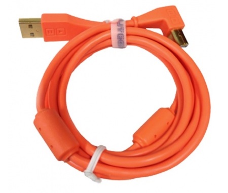 Câble Dj tech tools Chroma Cable USB Neon Orange (angled)