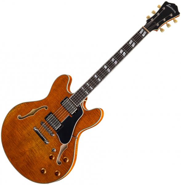 Guitare électrique 1/2 caisse Eastman T59v Thinline Laminate - Amber