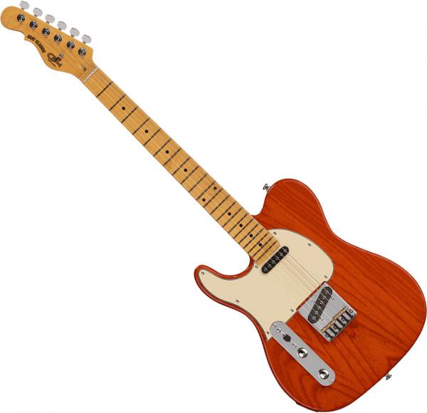 Guitare électrique solid body G&l Tribute ASAT Classic LH - Clear orange
