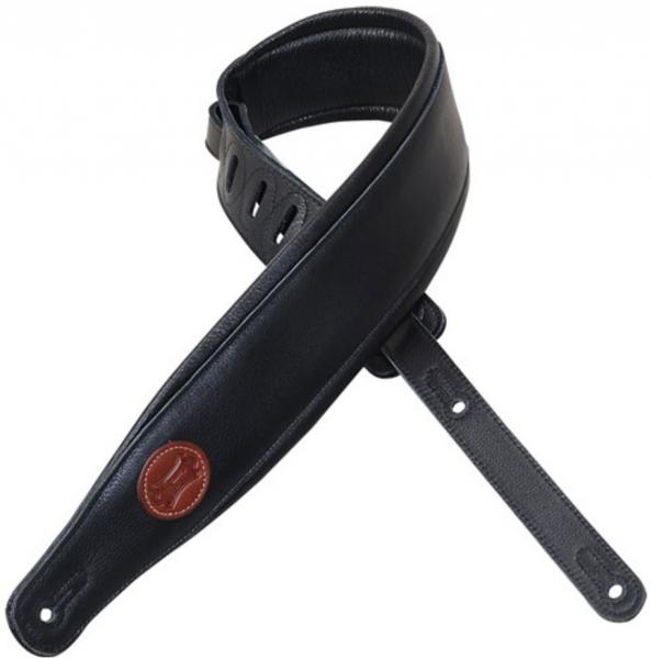 Sangle courroie Levy's MSS2-BLK Garment Leather Guitar Strap