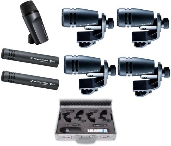 Paire, kit, stereo set micros Sennheiser E 600 Series Drum Kit