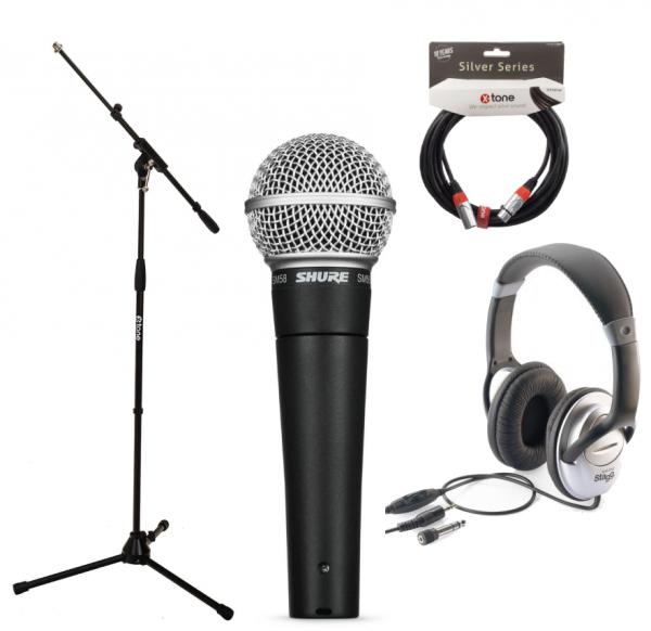 Pack micro avec pied Shure Sm58 LCE pack chant