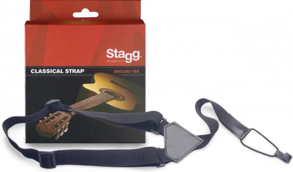 Sangle ukulele & mandoline Stagg SNCL001-BK Classical Strap