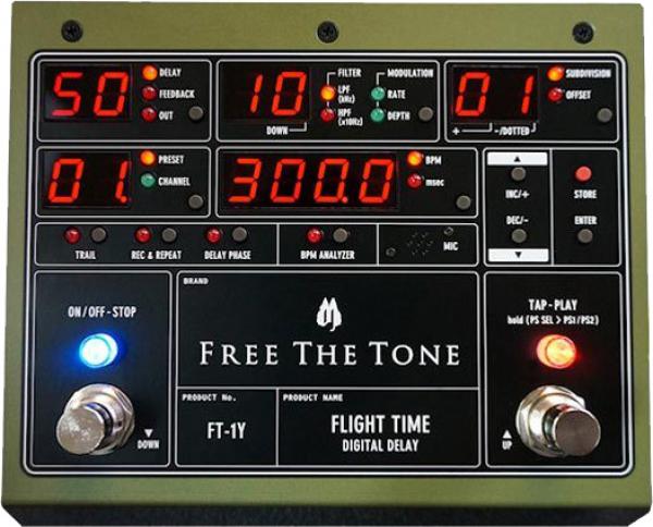Pédale reverb / delay / echo Free the tone Flight Time FT-1Y
