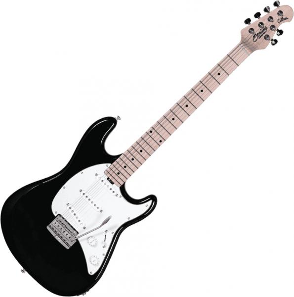 Guitare électrique solid body Sterling by musicman Cutlass CT50SSS (MN) - Black