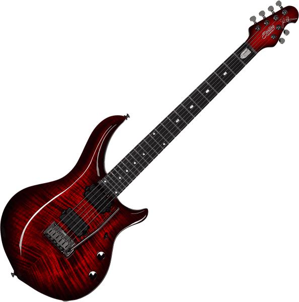 Guitare électrique solid body Sterling by musicman John Petrucci Majesty X Dimarzio MAJ200XFM - Royal red