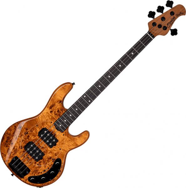 Basse électrique solid body Sterling by musicman Stingray Ray34HHPB (RW) - Amber