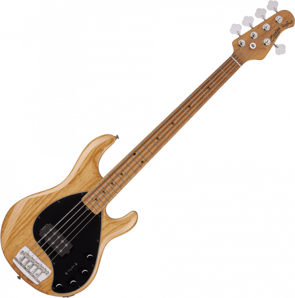 Solid body electric bass Sterling by musicman Stingray Ray35 - Ashwood Natural
