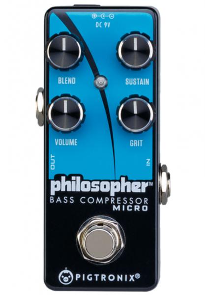 Pédale compression / sustain / noise gate Pigtronix Philosopher Bass Compressor Micro