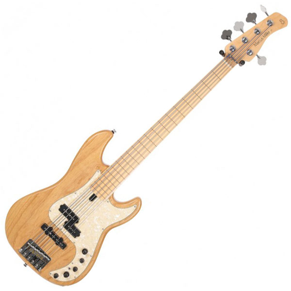 Solid body electric bass Marcus miller P7 Swamp Ash 5ST 2nd Gen Fretless - natural