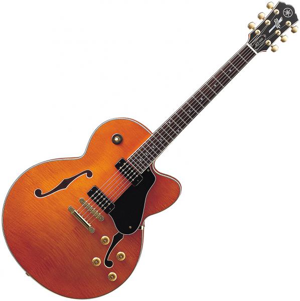 Guitare électrique 3/4 caisse & jazz Yamaha AES1500 OS - Orange stain