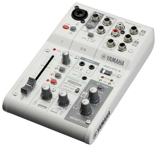 Table de mixage analogique Yamaha AG03MK2 W