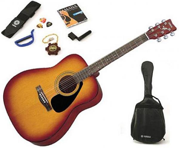 Yamaha F310P - tobacco brown sunburst Pack guitare acoustique