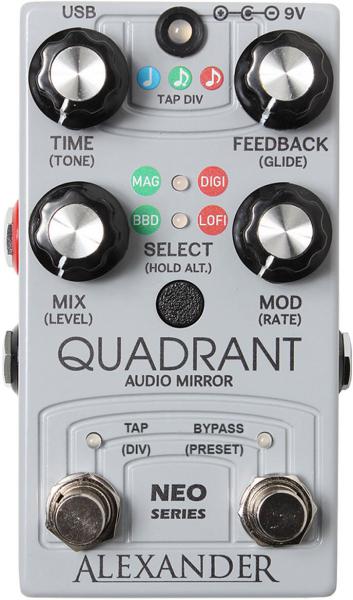Pédale reverb / delay / echo Alexander pedals Quadrant