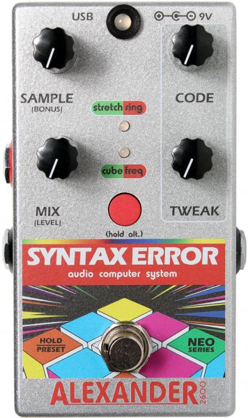 Pédale chorus / flanger / phaser / modul. / trem. Alexander pedals Syntax Error