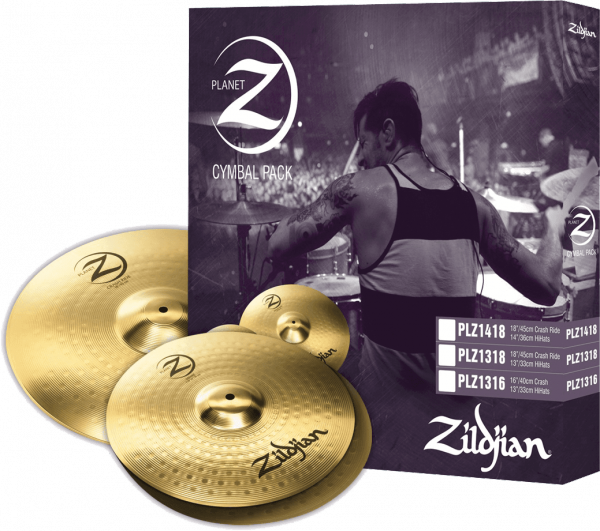 Pack cymbales Zildjian PLZ1418 Planet Z 14