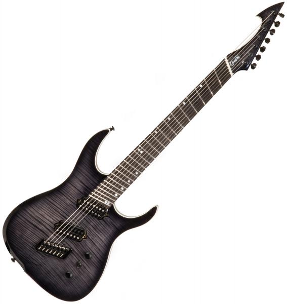Guitare électrique baryton Ormsby Hype GTR 7 Swamp Ash - Dahlia black