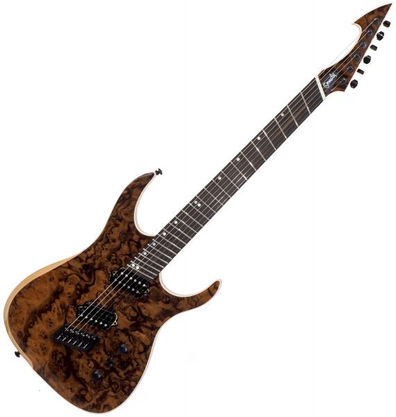 Guitare électrique multi-scale Ormsby Hype GTR 6 Swamp Ash Walnut Burl - Natural