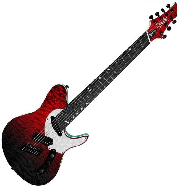 Guitare électrique multi-scale Ormsby TX GTR Exotic 7-string - Bloodbath