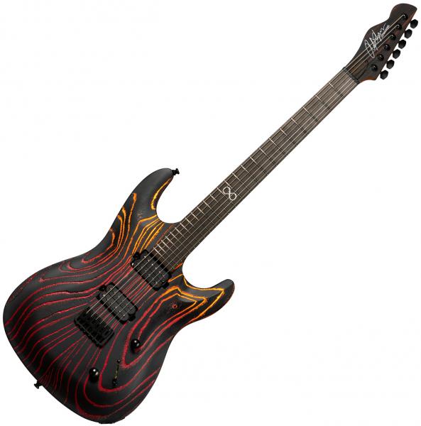 Solid body electric guitar Chapman guitars Pro ML1 Pro Modern - Black sun