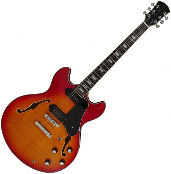 Guitare électrique 1/2 caisse Sire Larry Carlton H7V - Cherry sunburst