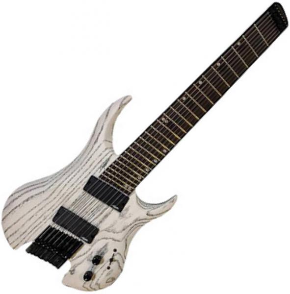 Guitare électrique multi-scale Legator Ghost Performance G8FP - White