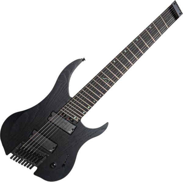 Guitare électrique multi-scale Legator Ghost Performance G8FP - Stealth black
