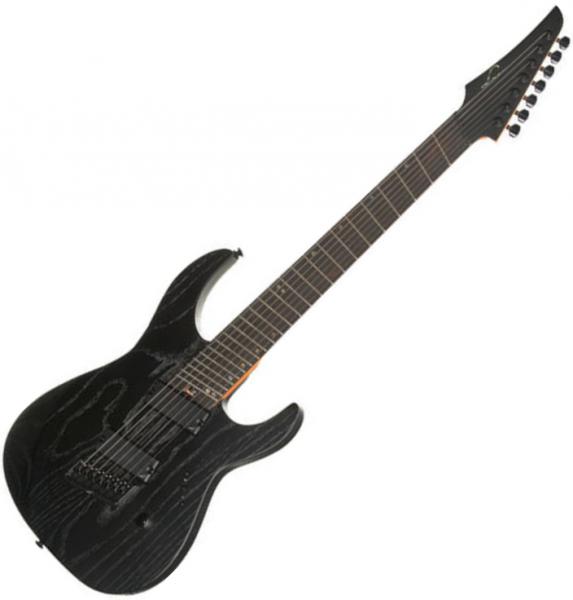 Guitare électrique multi-scale Legator Ninja Performance N7FP - Satin stealth black