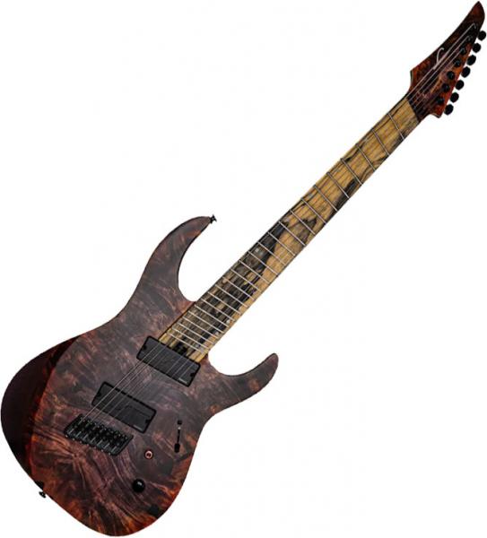 Guitare électrique multi-scale Legator Ninja N7FX - Blood moon