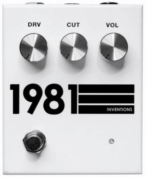 Pédale overdrive / distortion / fuzz 1981 inventions DRV no. 3 Preamp/Distortion - White