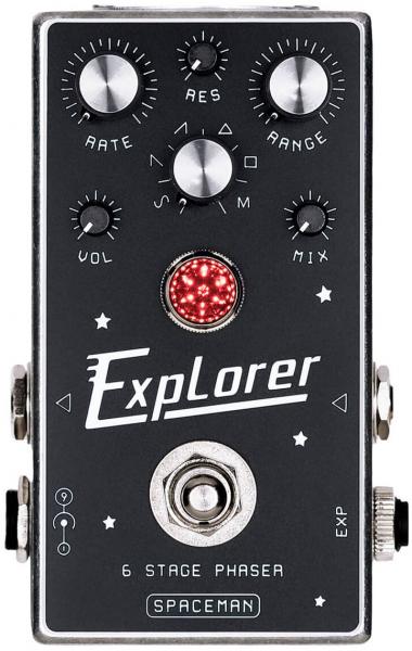 Pédale chorus / flanger / phaser / tremolo Spaceman effects Explorer 6 Stage Phaser - Silver