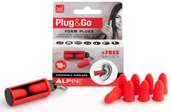 Protection auditive Alpine PLUG AND GO Rouge