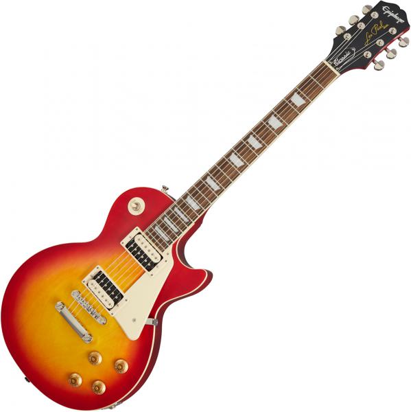 Guitare électrique solid body Epiphone Les Paul Classic Modern - Worn heritage cherry sunburst