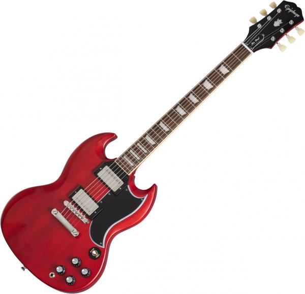 Guitare électrique solid body Epiphone 1961 Les Paul SG Standard - Aged sixties cherry