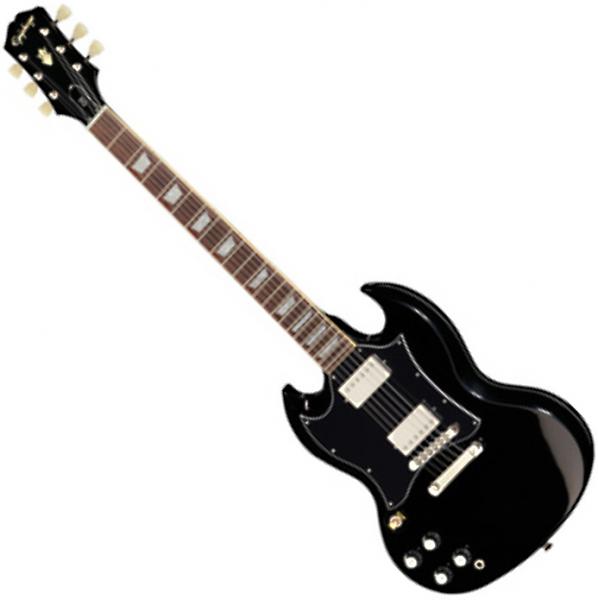 Guitare électrique solid body Epiphone SG Standard Gaucher - Ebony