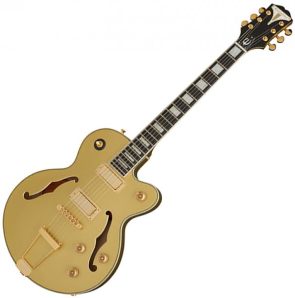 Guitare électrique 1/2 caisse Epiphone Uptown Kat ES - Topaz Gold Metallic