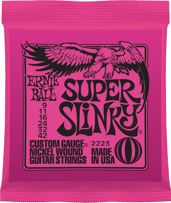 Ernie Ball 2223 Jeu de cordes Super Slinky 9-42 