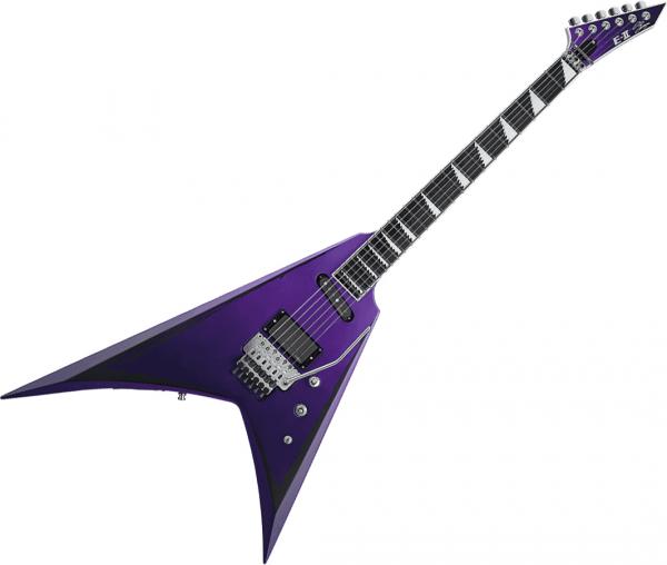 Guitare électrique solid body Esp E-II Alexi Ripped (Japan) - Purple fade satin w/ ripped pinstripes