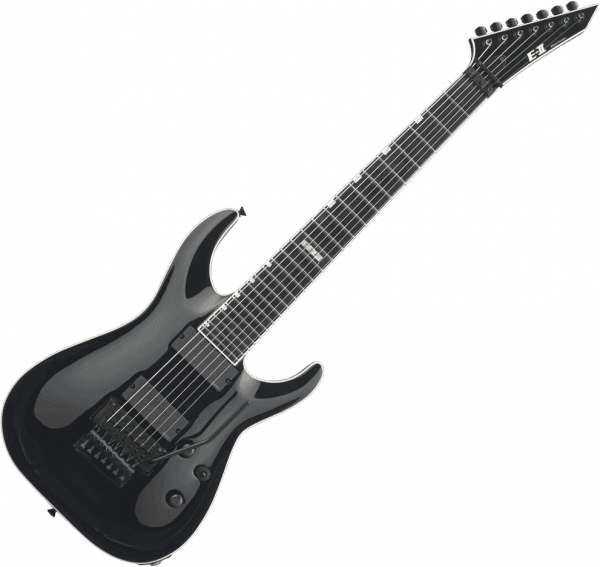 Guitare électrique solid body Esp E-II HORIZON FR-7 - Black