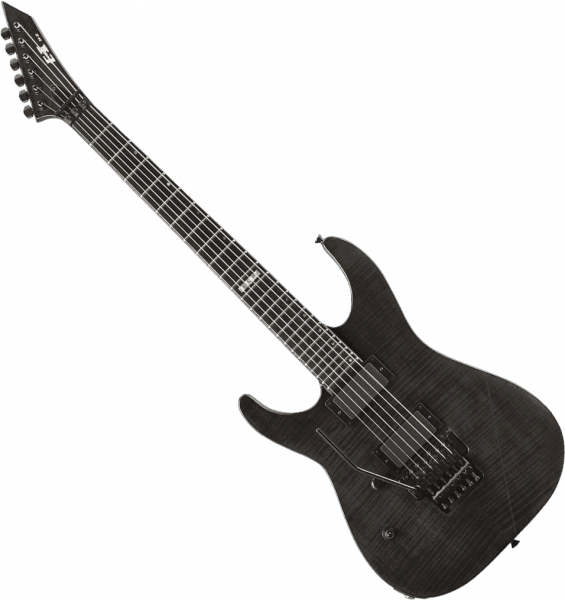 Guitare électrique solid body Esp E-II M-II Neck Thru LH (Japan) - See thru black