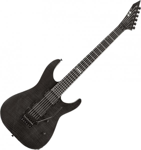 Guitare électrique solid body Esp E-II M-II Neck Thru (Japan) - See thru black