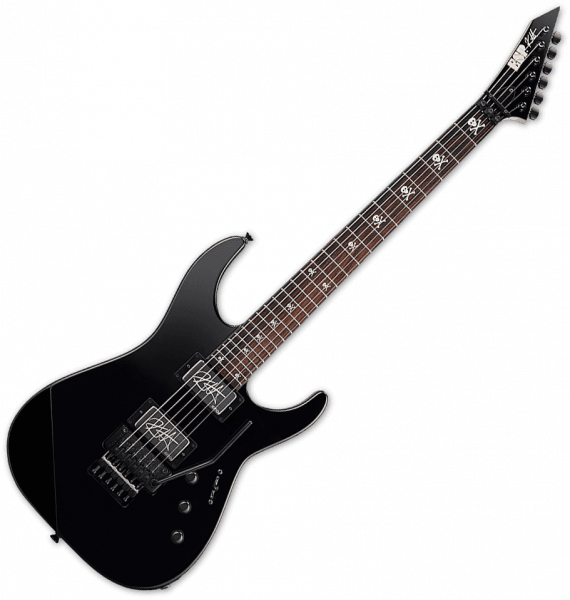 Guitare électrique solid body Esp Custom Shop Kirk Hammett KH-2 Neck Thru Body (Japan) - Black