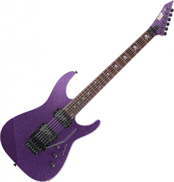 Guitare électrique solid body Esp Kirk Hammett KH-2 - Purple sparkle
